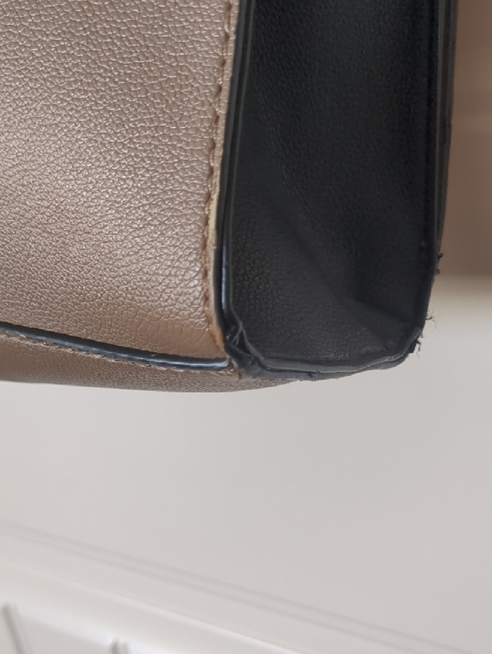 Guess Brown Leather-Look Crossbody Bag - Picture 4 of 12
